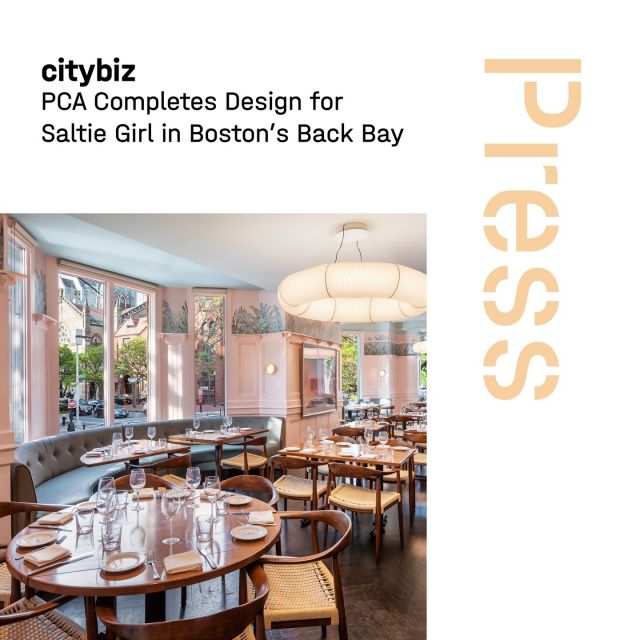 Thank you citybiz for sharing our exciting news! ⁠
⁠
We enjoyed collaborating with our client 🧜🏼 Kathy Sidell 🧜🏼 on the newly refreshed Saltie Girl restaurant.⁠
⁠
Read press announcement at Link in Bio.⁠
⁠
#PCA_design⁠
#PCA_team
