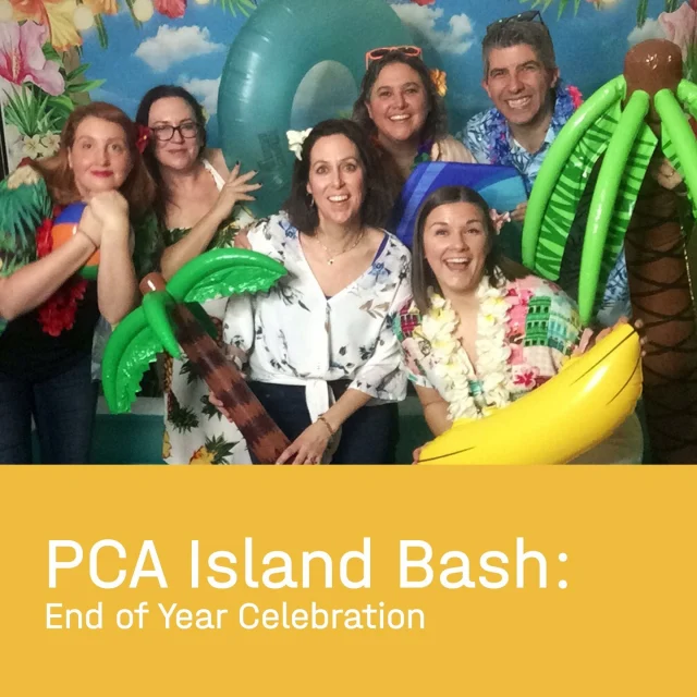 Taking some time at the beach to celebrate the year’s end in the tiki-themed Beacon Studio Lounge! ⁠
⁠
Everyone was invited to enjoy some summertime fun in January... Can’t wait to do this again!⁠
⁠
#PCA_team #PCA_celebrate